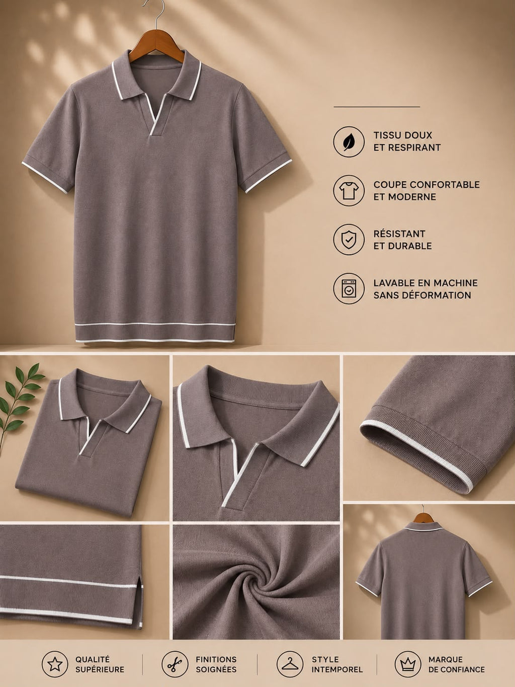 Polo Maille Premium & Sport - Édition Été