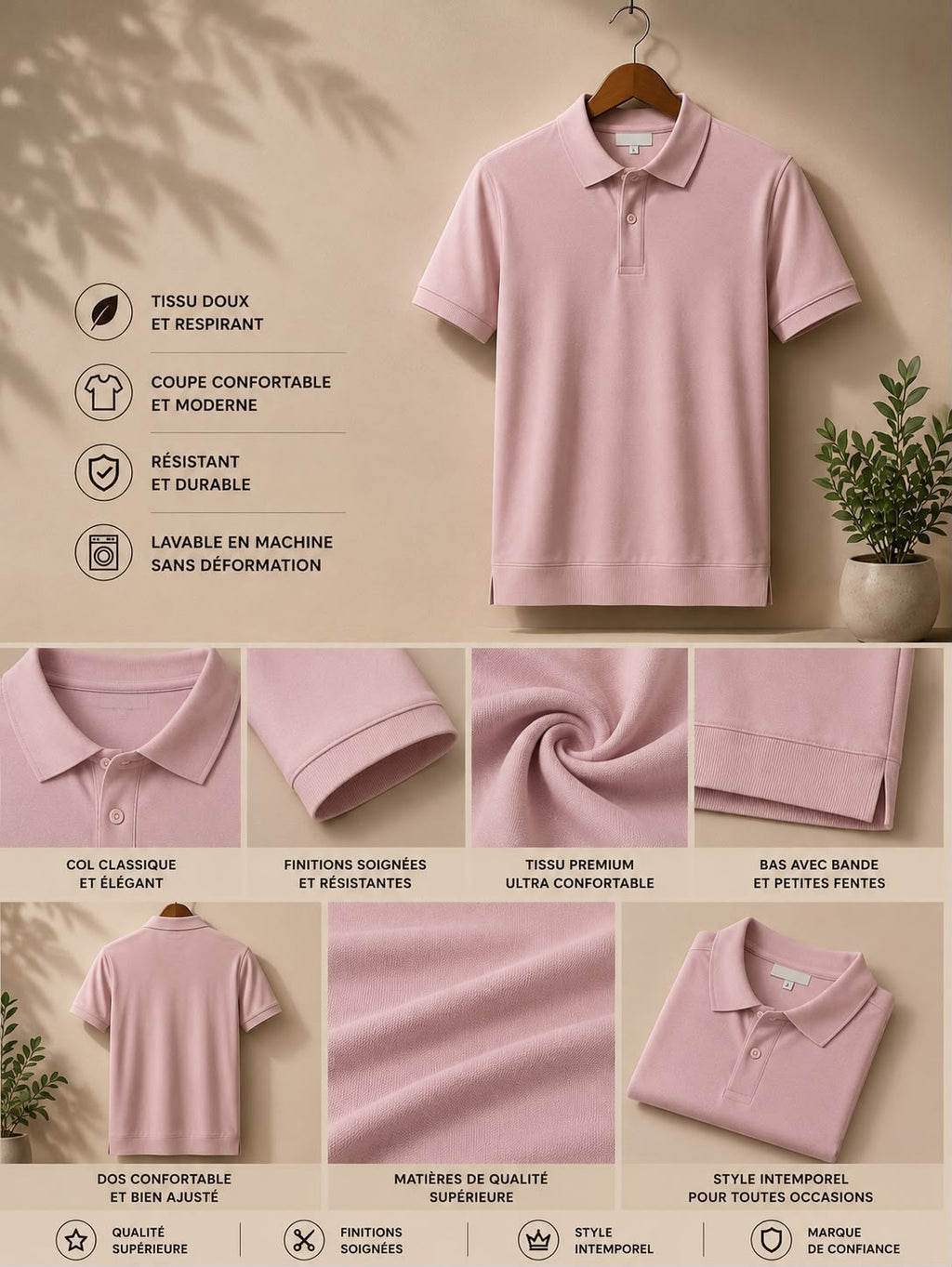 Polo Maille Premium & Sport - Édition Été